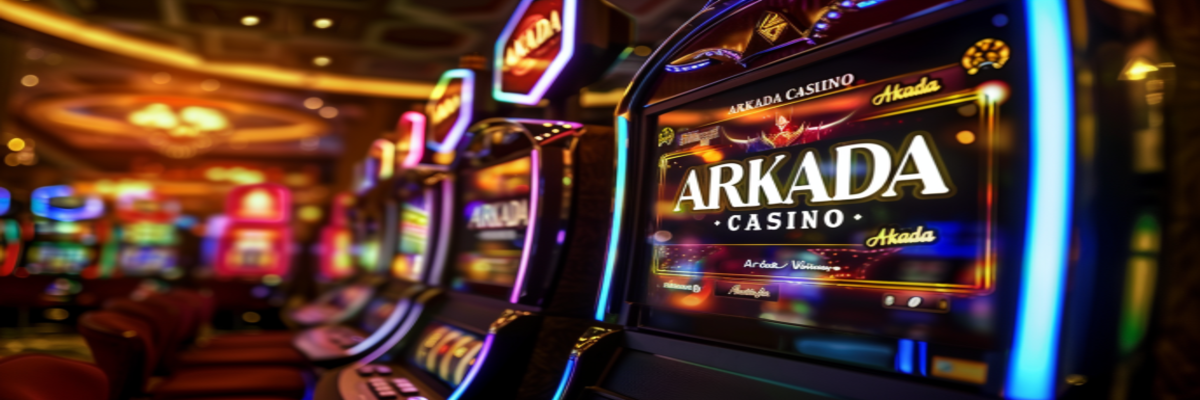 Яркие игровые автоматы Arkada Casino в стильном зале